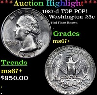 ***Auction Highlight*** 1987-d Washington Quarter