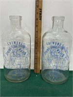 2 Chemung Spring water bottles