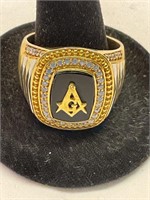 Masonic ring size 13 Sterling silver
