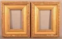 Matched Pair of 19th C. Gilt-Molded Picture Frames