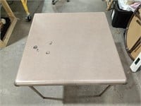 Vintage Samsonite Square Folding Table