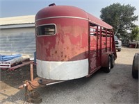 Livestock trailer.