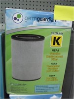 New Germguardian Hep Filter Size K