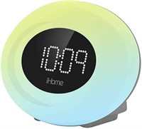 iHome FM Color Changing Alarm Clock Radio with USB