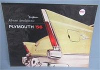 56 Plymouth Brochure. Original. Vintage.