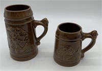 2 Old Sleepy Eye Western Stoneware mugs