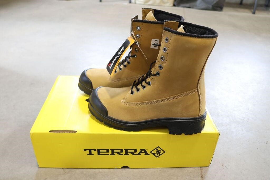 NEW TERRA STEEL TOE BOOTS - SIZE 9.5