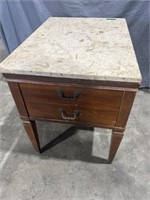 Marble top end table