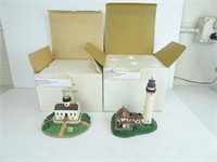 2 Danbury Mint Lighthouses - Old Pointe Loma -