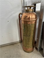 Antique Essanay copper with brass tag,  fire