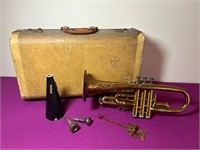 Selmer S Coronet  with Case and Attachments
