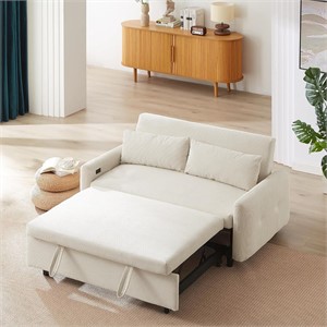 Merax Pull-Out Sofa Bed  57.48  Beige