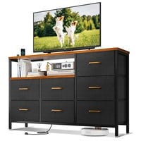 AODK TV Stand with Power Outlet, 52" Long TV Stand