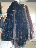Fur and Leather Capes and Vest