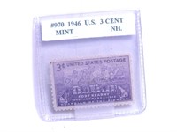 1946 U.S 3 Cent Stamp Graded Mint