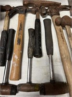 Assortment of hammers