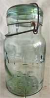 Vintage green atlas e-z seal glass jar
