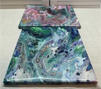 Acrylic and Resin Paintings