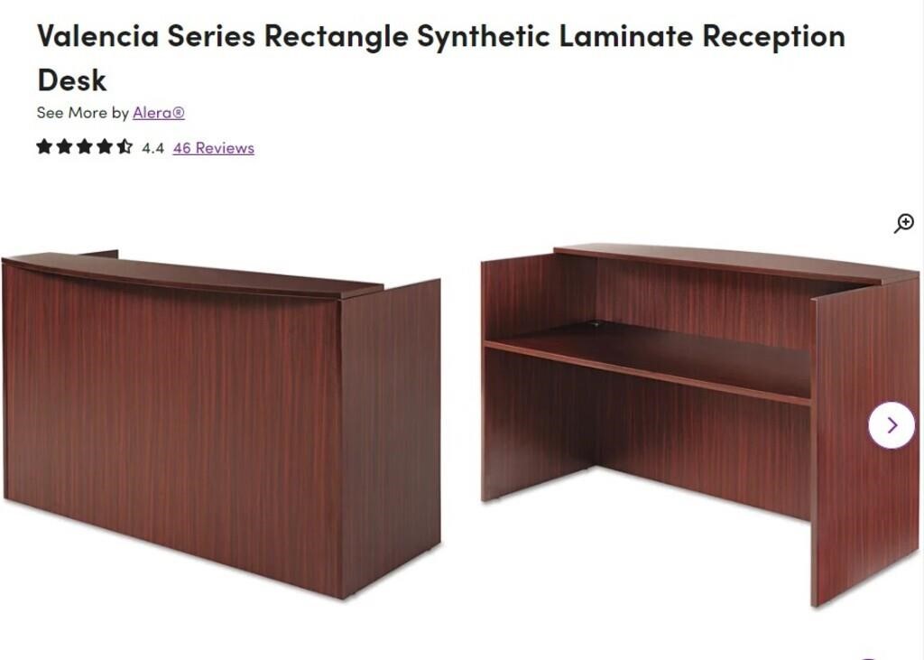 NEW Valencia  Rectangular Laminate Reception DesK