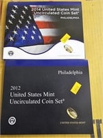2012, 2014 US Mint sets