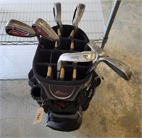 DATREK GOLF BAG AND WITH XMD IRONS AND PING IRON