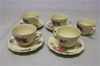 4 J G Meakin- Made in England Cups/Saucers