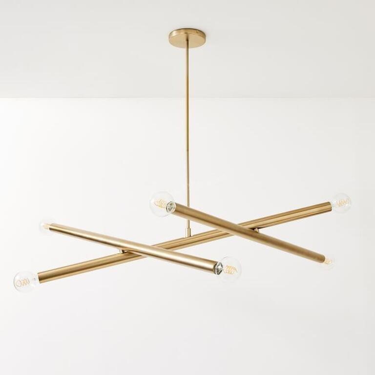 West Elm Trace 45" Chandelier - NEW $600