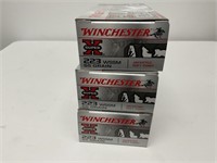 3 Boxes of Winchester SuperX 223 WSSM 55gr jackete