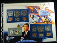 1984 United States Coin & Stamp Set