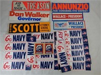 Go Navy & Political Bumper Stickers