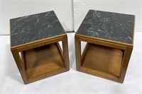 Pair of Chinese Mid Century End Tables