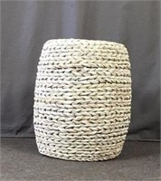 Bamboo ottoman 20" tall x 15" diameter