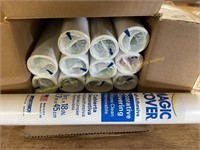 12 Rolls White 18"x9’ Adhesive Magic Cover Liner