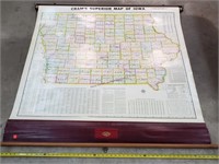 Vintage 54" Crams Iowa Map