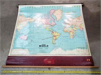 Vintage 55" Cram's World Map