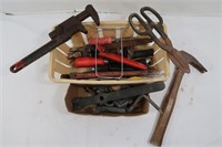 Tool Lot-Hammer, Pipe Wrench, Tin Snips & more