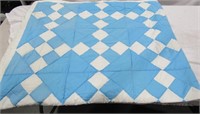 Blue & White Quilt 6' x 5'
