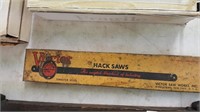 Antique Victor Hacksaw Blades tin w/ few blades