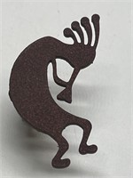 (6) Kokopelli Dancer Metal Drawer Pulls w/ Copper