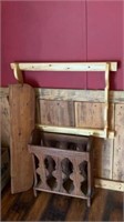 Rush creek gun rack, wood shelf, vintage magazine