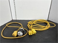 2 yellow extension cords