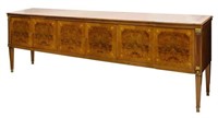 ITALIAN LOUIS XVI STYLE WALNUT FINISH SIDEBOARD