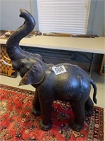 antique leather elephant over 100 years old good