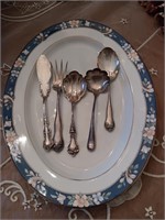 5 pieces of Sterling silver serving pcs flatware