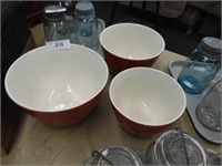 MATCHED SET OF MIXING BOWLS