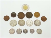 Pièces de monnaie canadiennes anciennes