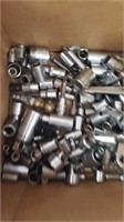 Box of sockets in miscellaneous pieces