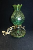 EMERALD GLASS ELECTRIC LAMP