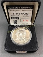 Steve Young one ounce silver round