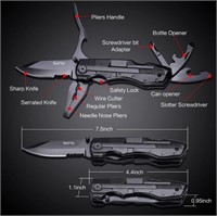 Multitool Pocket Knife for Men, Tactical Folding